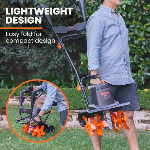 Plantcraft Electric Rotary Hoe Garden Tiller Soil Cultivator Adjustable Depth 6 Tines Hoes & Cultivators