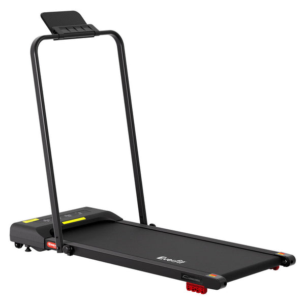 Everfit Treadmill Electric Walking Pad Incline Under Desk 380Mm Black Treadmills
