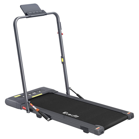 Everfit Treadmill Electric Walking Pad Under Desk Home Gym Fitness 400Mm Grey Treadmills
