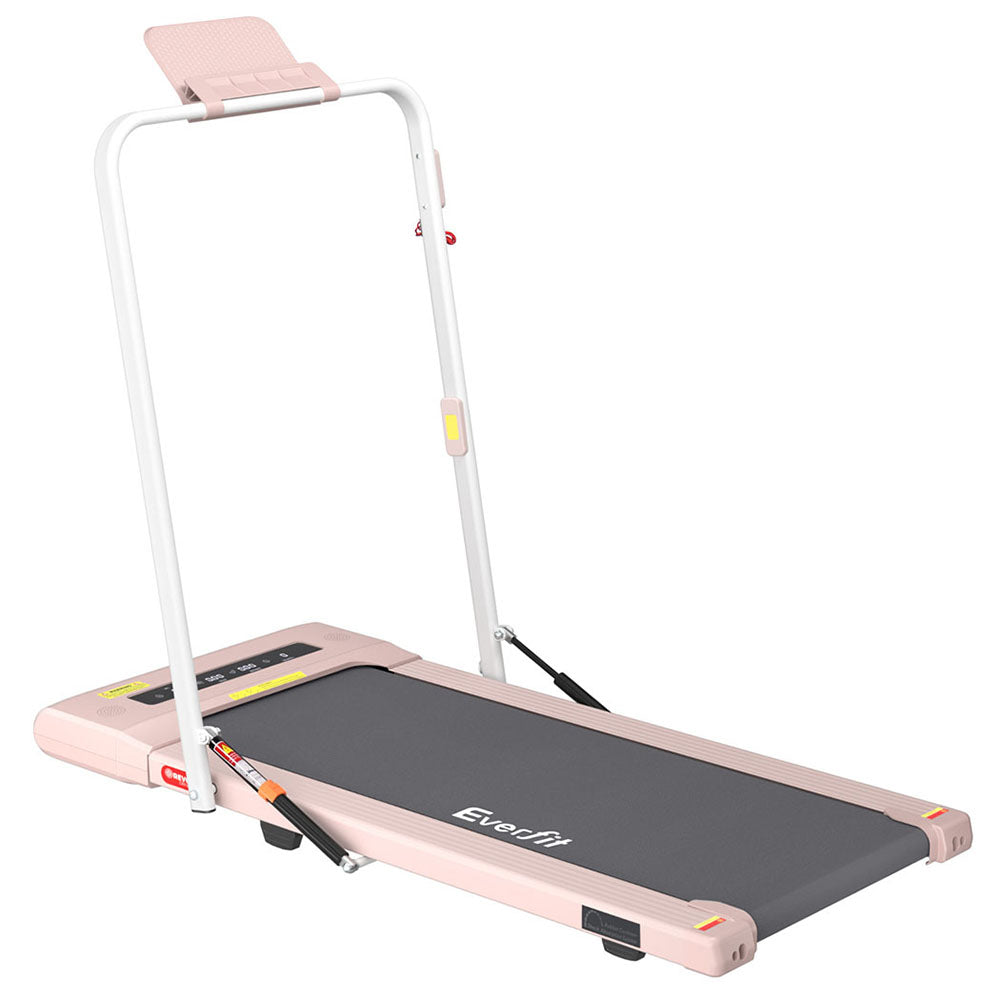 Everfit Treadmill Electric Walking Pad Under Desk Home Gym Fitness 400Mm Pink Treadmills
