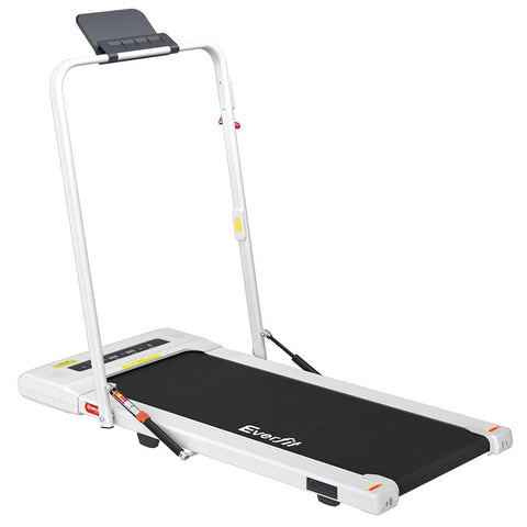 Everfit Treadmill Electric Walking Pad Under Desk Home Gym Fitness 400Mm White Treadmills