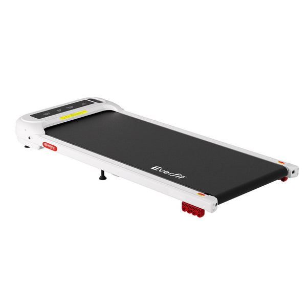 Everfit Treadmill Electric Walking Pad With Incline Under Desk Home Gym White Treadmills