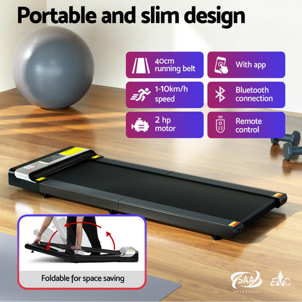 Everfit Treadmill Electric Walking Pad Under Desk Home Gym Fitness Foldable Belt Treadmills