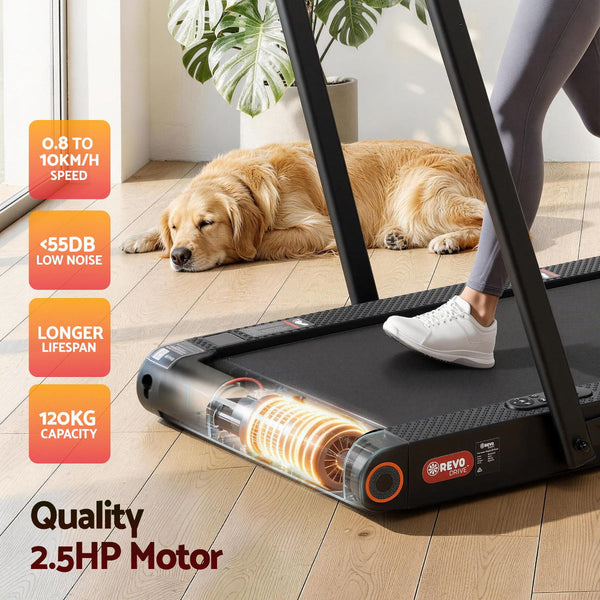 Everfit 4 In 1 Walking Pad Treadmill With App Control Black Treadmills