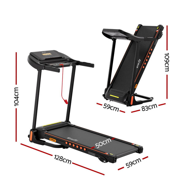 Everfit Treadmill Electric Home Gym Fitness Exercise Equipment Incline 390Mm Treadmills