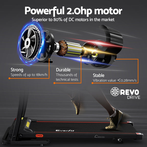 Everfit Electric Treadmill Home Gym Cardio Fitness Equipment Treadmills