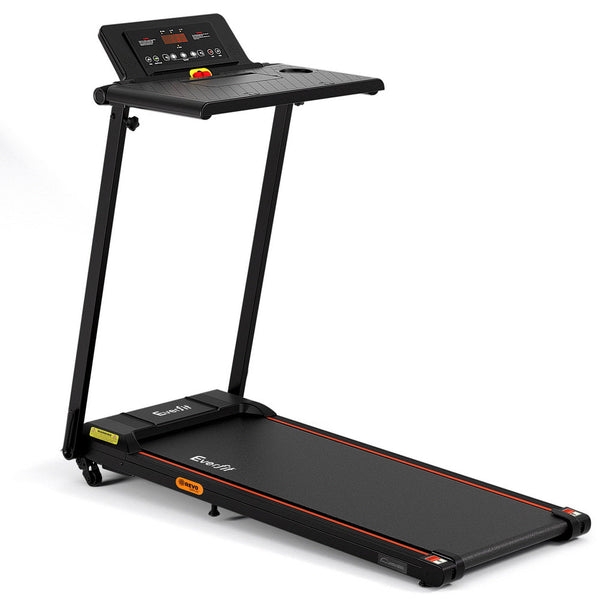 Everfit Treadmill Electric Walking Pad Foldable Incline For Home Office Gym Black Treadmills