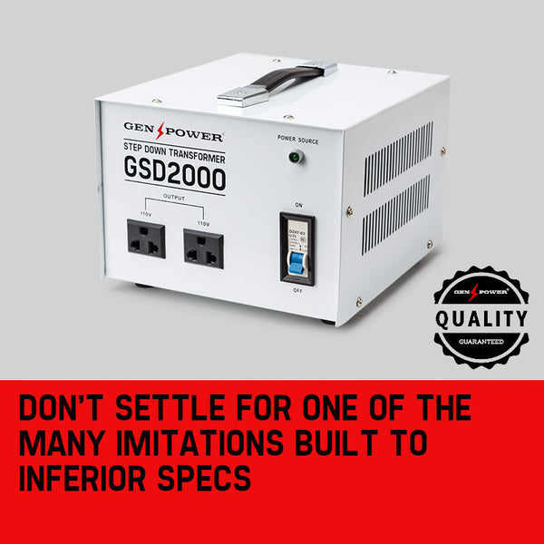 Genpower Gsdseries Universal Power Supply Aussies Solid State Gsd2000 Step Down Transformers