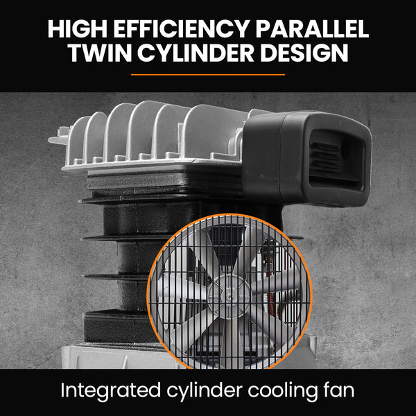 Unimac 70L 2.2Kw Commercial Air Compressor 280L/Min 116Psi Brushless Motor Certified Tank Long Service Life Air Compressors