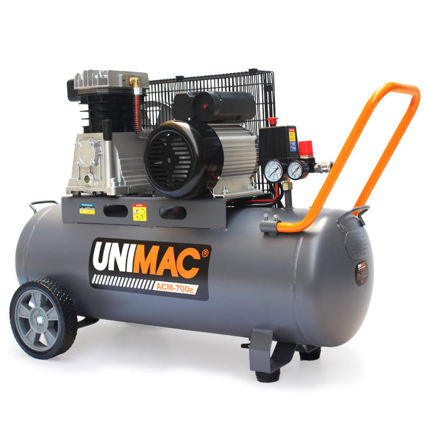 Unimac 70L 2.2Kw Commercial Air Compressor 280L/Min 116Psi Brushless Motor Certified Tank Long Service Life Air Compressors