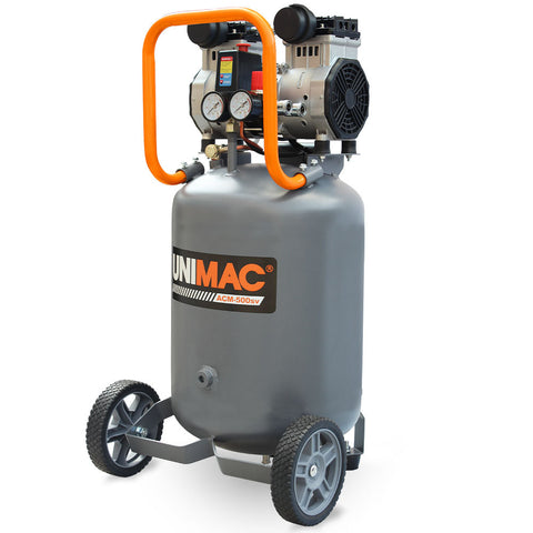Unimac 2Hp 50L Silent Oil Free Portable Electric Air Compressor Vertical For Airtools Tyre Inflation Air Compressors