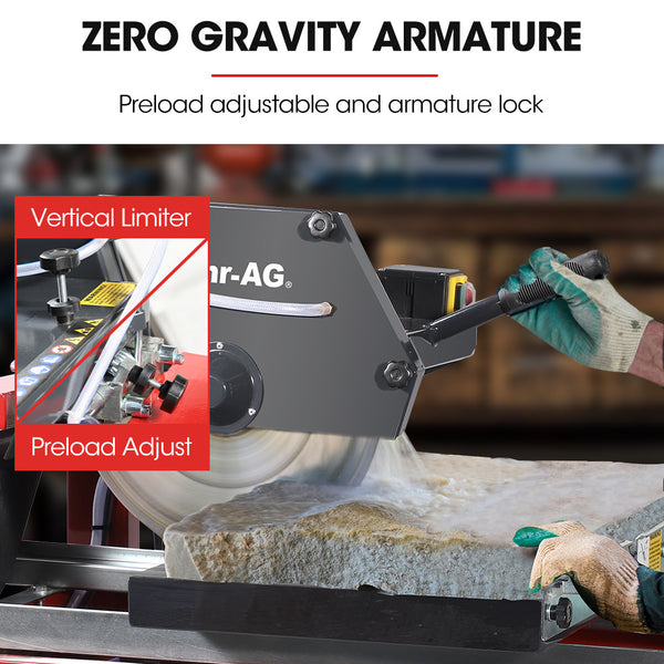 Baumr Ag 2000W 350Mm 14' Brick & Masonry Table Saw Electric Tile Concrete Cutting With Stand Table Saws