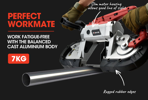 Baumr Ag Baumr Ag Band Saw Cold Cut Metal Off Bandsaw Steel Hand Drop Slicer Cutter Chop Band Saws