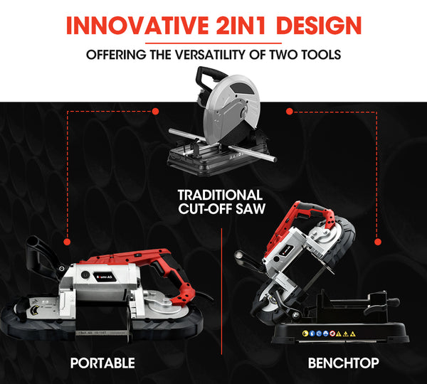 Baumr Ag Baumr Ag Band Saw Cold Cut Metal Off Bandsaw Steel Hand Drop Slicer Cutter Chop Band Saws