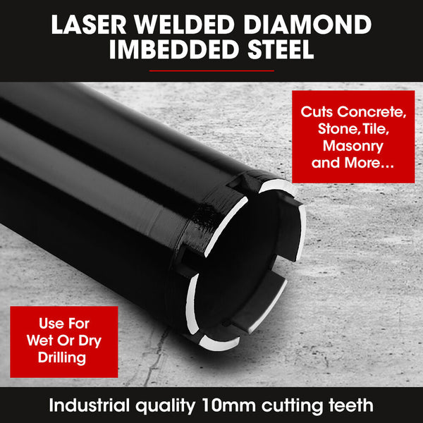 Baumr Ag Diamond Core Drill Bit 63Mm Concrete Wet Dry Tile Stone Brick Marble 1 1/4 Unc Drill Bits