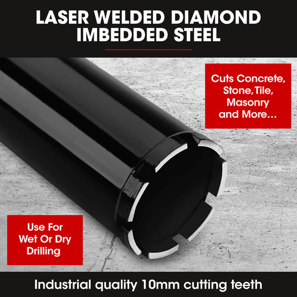 Baumr Ag Diamond Core Drill Bit 76Mm Concrete Wet Dry Tile Stone Brick Marble 1 1/4 Unc Drill Bits