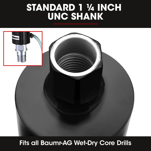 Diamond Core Drill Bit 102Mm Concrete Wet Dry Tile Stone Brick Marble 1 1/4 Unc Drill Bits