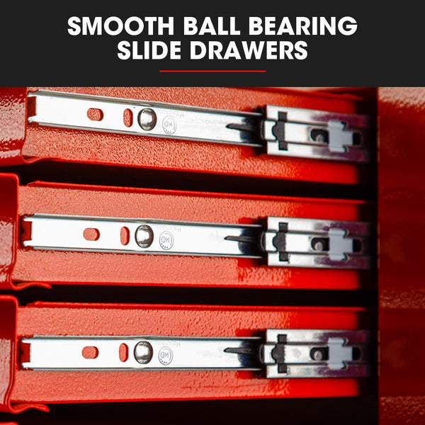 Bullet Pro 16 Drawer Tool Box Cabinet Chest Storage Toolbox Garage Organiser Set Redbullet Tool Boxes