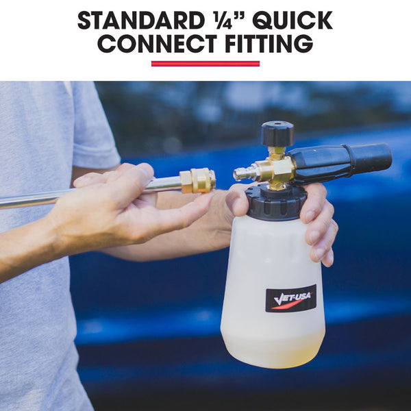Jet Usa Soap Foam Snow Cannon With 1L Bottle Works Petrol And Some Electric Pressure Washers