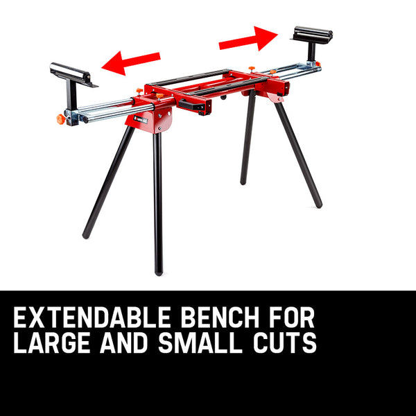 Baumr Ag Mitre Saw Stand Universal Adjustable Portable Drop Bench Table Work Benches
