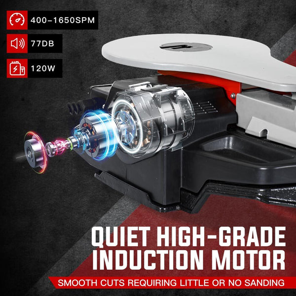 Baumr Ag Baumr Ag Ss16 120W Variable Speed Scroll Saw Tool Electric Dual Lamps Table Saws