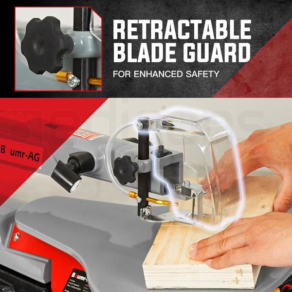 Baumr Ag Ss16 120W Variable Speed Scroll Saw Tool Electric Dual Lamps Table Saws
