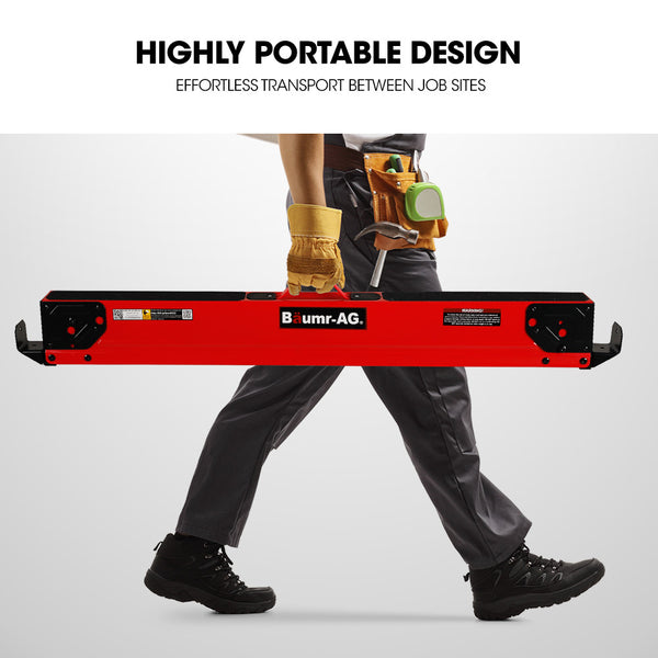 Baumr Ag 2 X Steel Sawhorses 1000Kg Capacity Folding 2X4 Support Arms Jacks Stands & Sawhorses