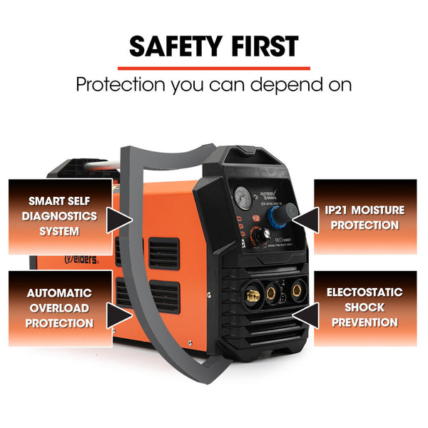 Rossi Ct 416 Mk Iii Tig/Mma Plasma Cutter Portable Inverter Welder Welding Inverter Welders