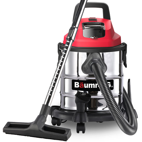 Baumr Ag Baumr Ag 20L Cordless Wet & Dry Vacuum Cleaner Kit With 4Ah Battery And Charger Blower Hepa Filter Accessories Stainless Steel For Car Home G