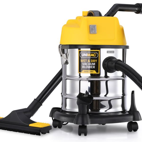 Unimac 20L 1400W Wet And Dry Vacuum Cleaner With Blower For Car Workshop Carpet Vacuum Cleaners