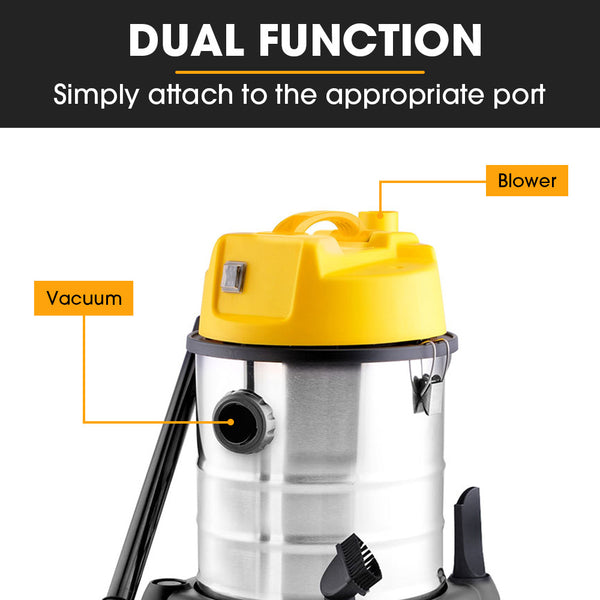 Unimac 20L 1400W Wet And Dry Vacuum Cleaner With Blower For Car Workshop Carpet Vacuum Cleaners