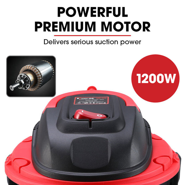 Baumr Ag 20L 1200W Wet And Dry Vacuum Cleaner With Blower For Car Workshop Carpet Vacuum Cleaners