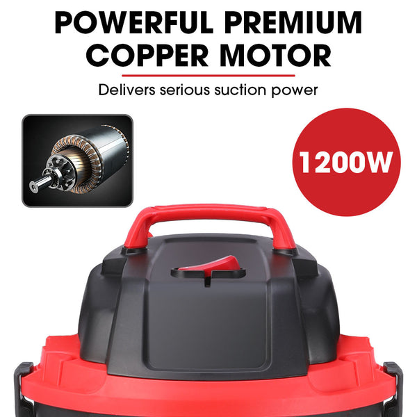 Baumr Ag 30L 1200W Wet And Dry Vacuum Cleaner With Blower For Car Workshop Carpet Vacuum Cleaners