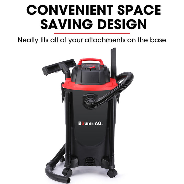 Baumr Ag 30L 1200W Wet And Dry Vacuum Cleaner With Blower For Car Workshop Carpet Vacuum Cleaners