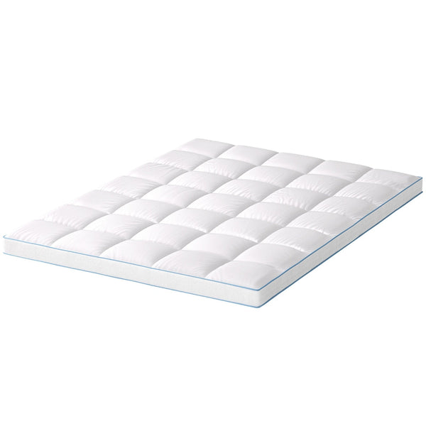 Giselle Mattress Topper Pillowtop Bamboo 10Cm Queen Mattresses