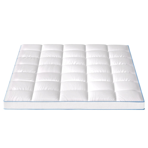 Giselle Mattress Topper Pillowtop Bamboo 10Cm Queen Mattresses