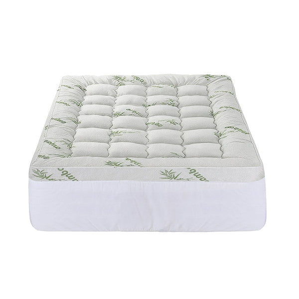 Giselle Mattress Topper 11Cm Pillowtop Toppers Bamboo Double Mattress Toppers & Protectors
