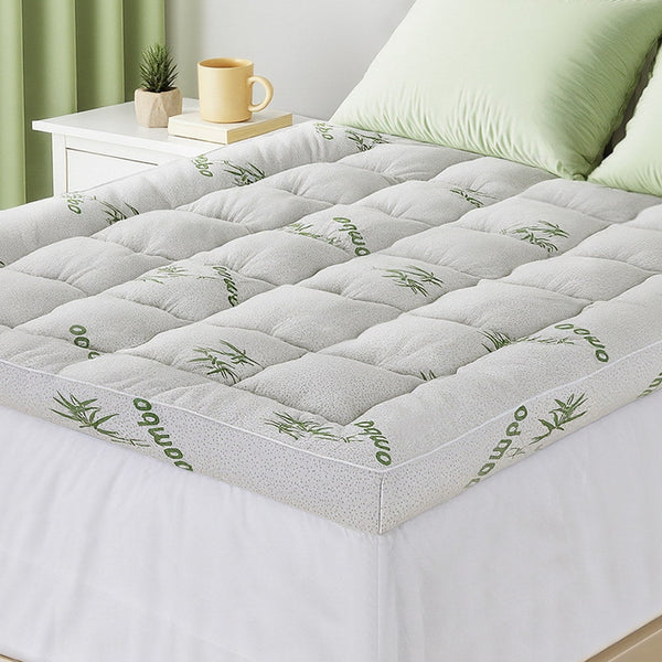 Giselle Mattress Topper 11Cm Pillowtop Toppers Bamboo Double Mattress Toppers & Protectors