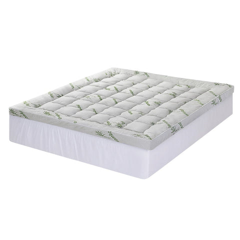 Giselle Mattress Topper 11Cm Pillowtop Toppers Bamboo King Mattress Toppers & Protectors