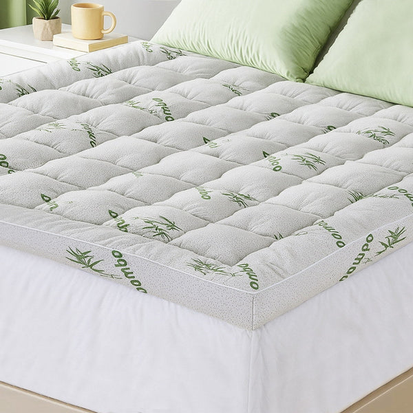 Giselle Mattress Topper 11Cm Pillowtop Toppers Bamboo King Mattress Toppers & Protectors