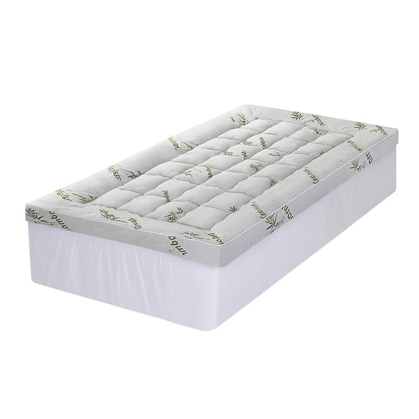 Giselle Mattress Topper 11Cm Pillowtop Toppers Bamboo King Single Mattress Toppers & Protectors