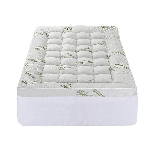 Giselle Mattress Topper 11Cm Pillowtop Toppers Bamboo King Single Mattress Toppers & Protectors