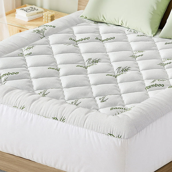 Giselle Mattress Topper 5Cm Pillowtop Toppers Bamboo King Mattress Toppers & Protectors