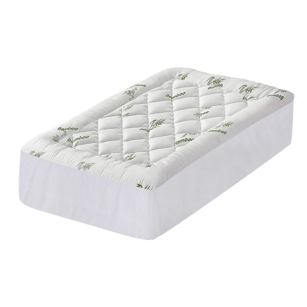 Giselle Mattress Topper 5Cm Pillowtop Toppers Bamboo King Single Mattress Toppers & Protectors