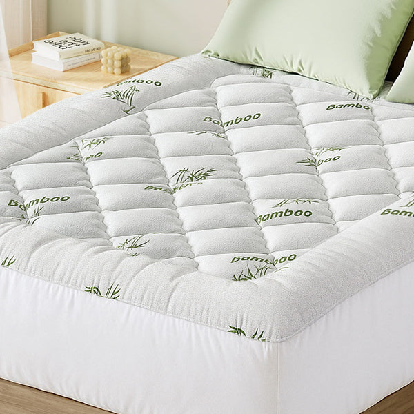 Giselle Mattress Topper 5Cm Pillowtop Toppers Bamboo Queen Mattress Toppers & Protectors