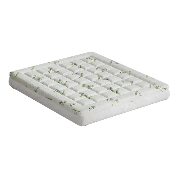 Giselle Mattress Topper Pillowtop Bamboo 7.5Cm King Mattress Toppers & Protectors