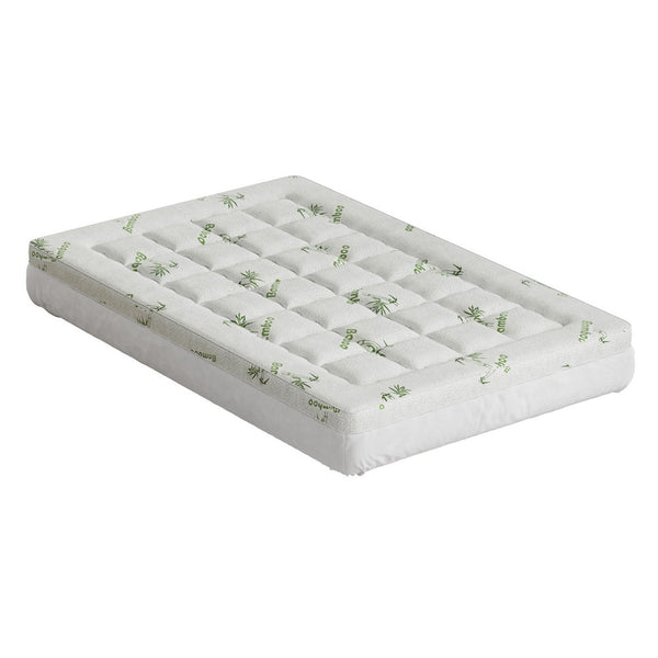 Giselle Mattress Topper Pillowtop Bamboo 7.5Cm King Single Mattress Toppers & Protectors