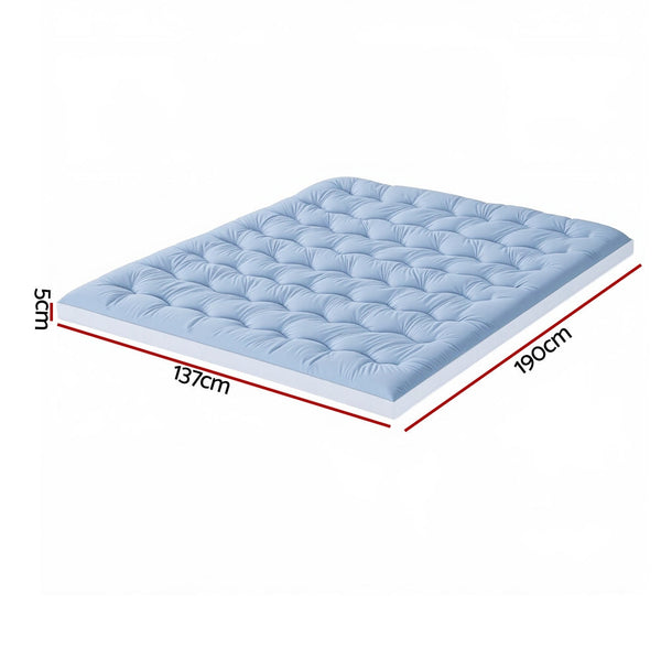 Giselle 5Cm Mattress Topper Pillowtop Toppers Double Sided Mattress Toppers & Protectors
