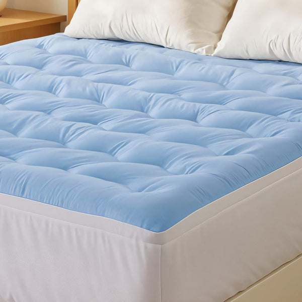 Giselle 5Cm Mattress Topper Pillowtop Toppers Double Sided Queen Mattress Toppers & Protectors