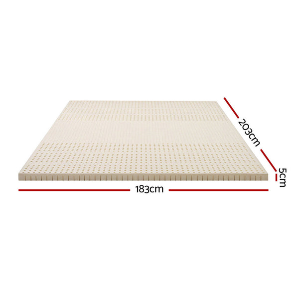 Giselle Latex Mattress Topper 5Cm King Mattress Toppers & Protectors